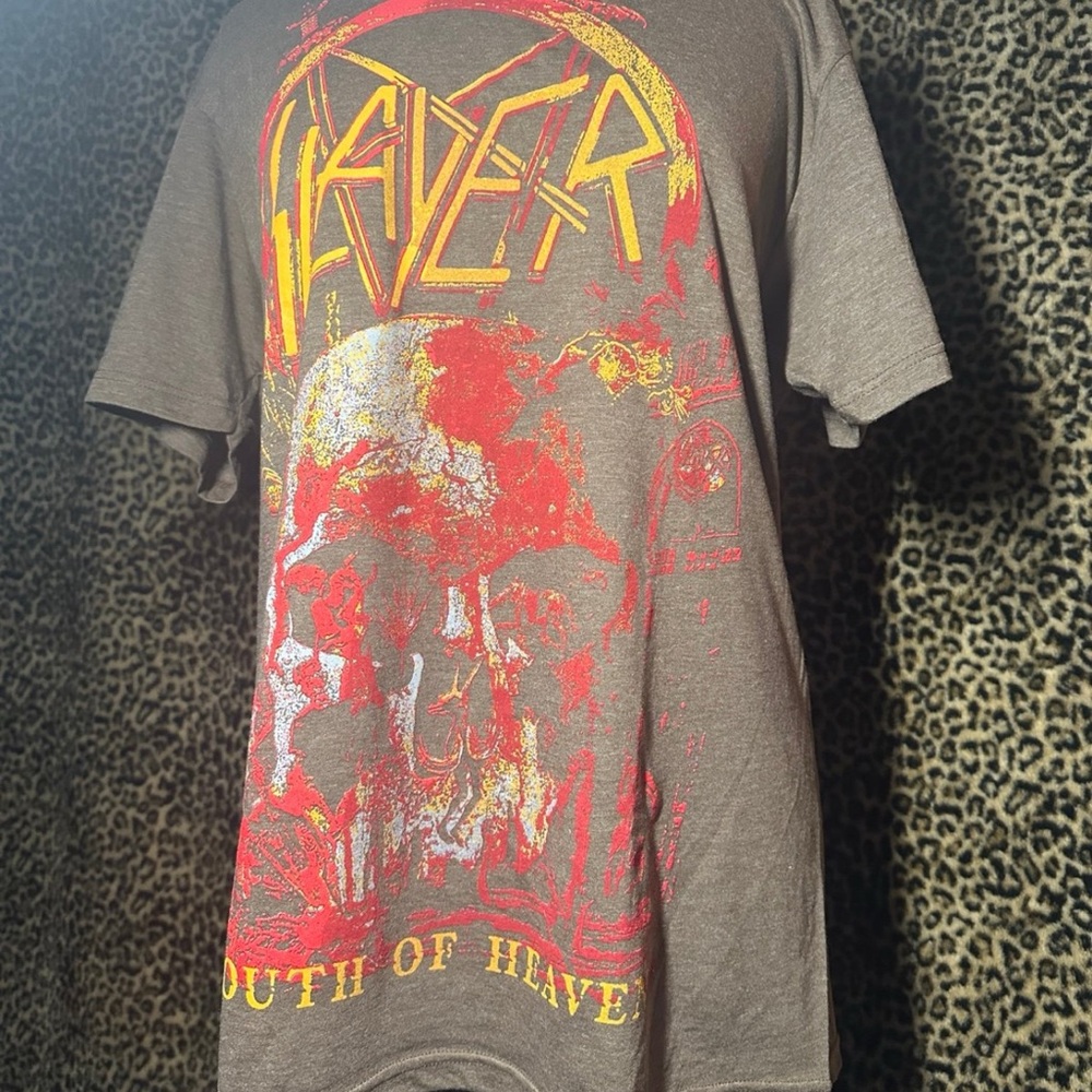 Soft Slayer Skull South Of Heaven Graphic Band Tee View 4